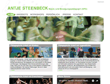 Tablet Screenshot of antje-steenbeck.de
